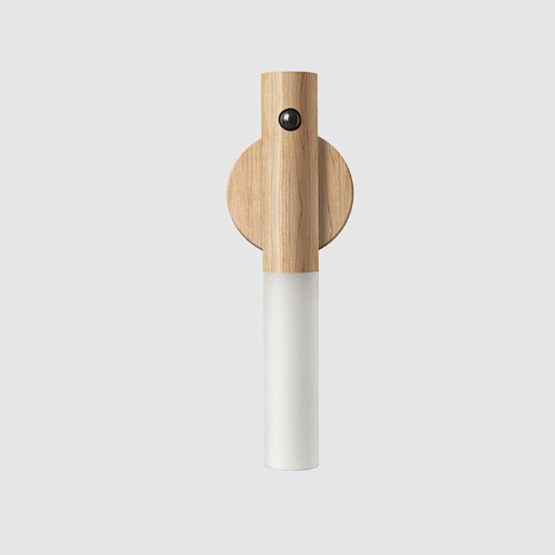 Lámpara Minimalista Aura Wood™ - Sensor de Movimiento y Madera Natural