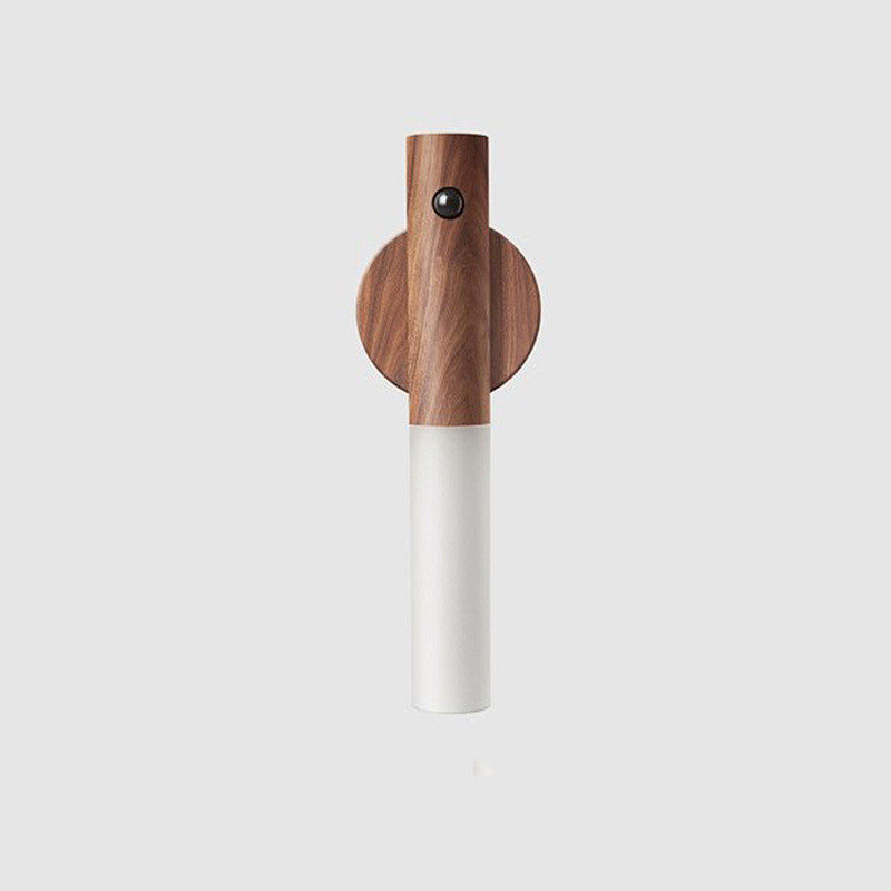 Lámpara Minimalista Aura Wood™ - Sensor de Movimiento y Madera Natural