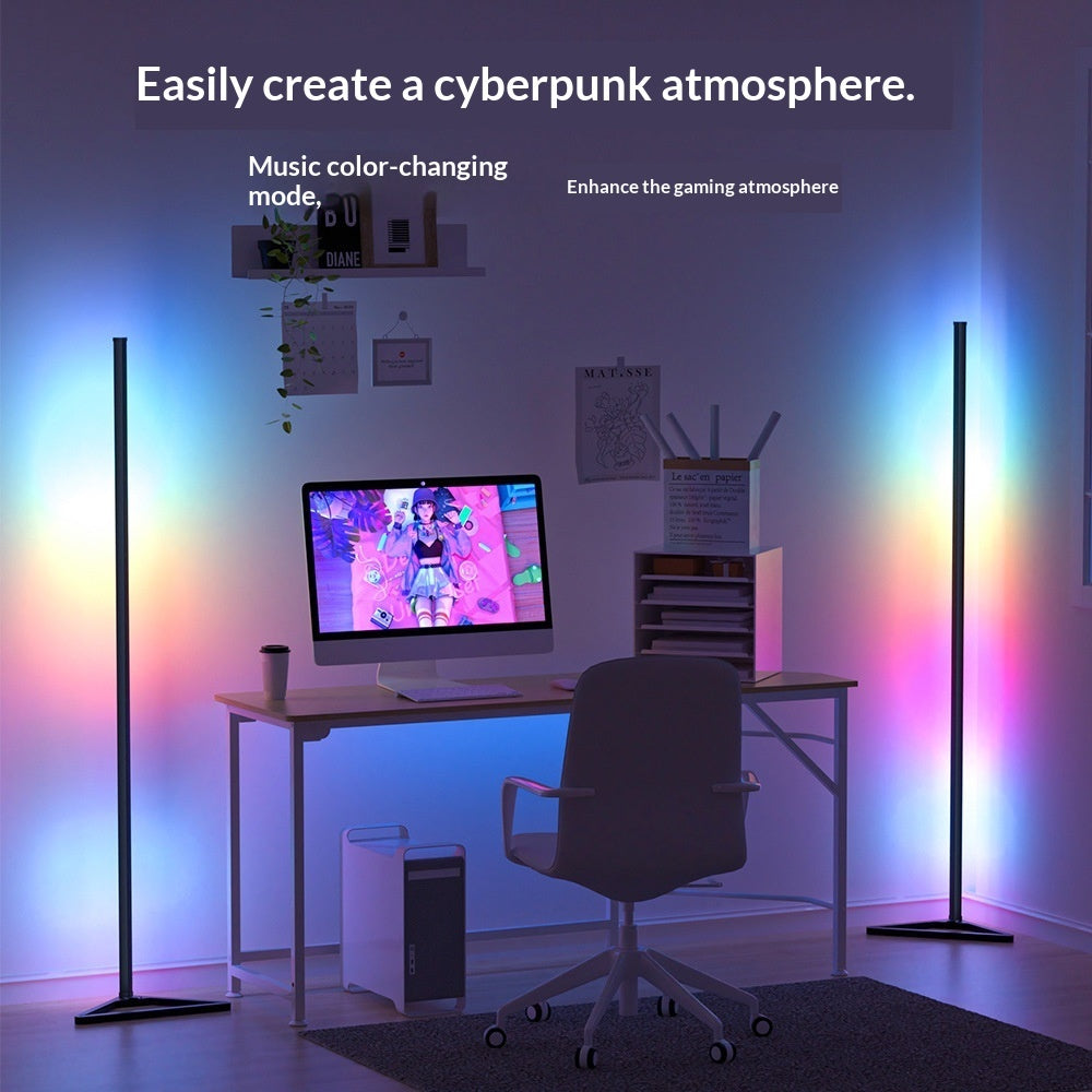 Aura Neo™ | Lámpara de Esquina LED RGB con Sincronización Musical